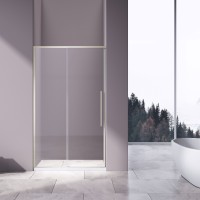 Душевая дверь Слим-Н (Slim-N) VDS-4SN130CLBN, 1300, брашированный никель, стекло прозрачное,