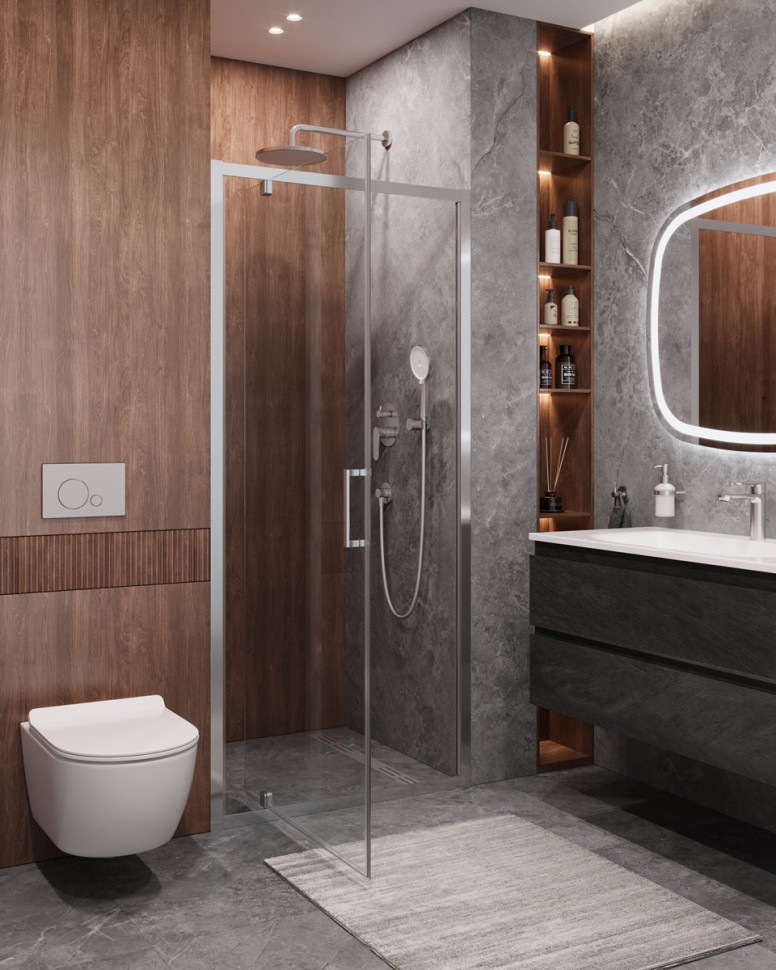 Душевая дверь CEZARES MOLVENO-BA-1-100-C-Cr-IV