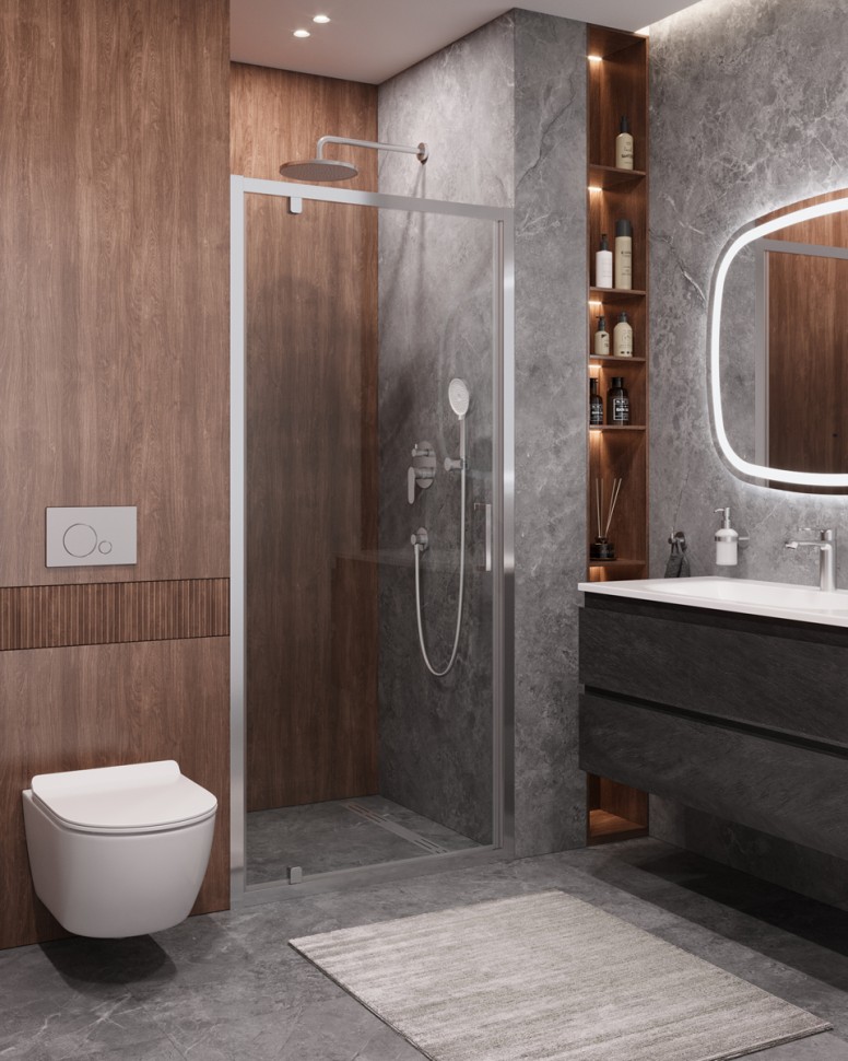 Душевая дверь CEZARES MOLVENO-BA-1-100-C-Cr-IV