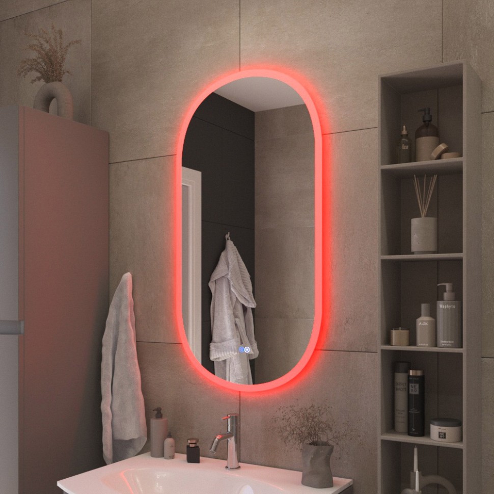 Зеркало с функцией памяти CEZARES CZR-SPC-ELS-550-1050-RGB-TCH