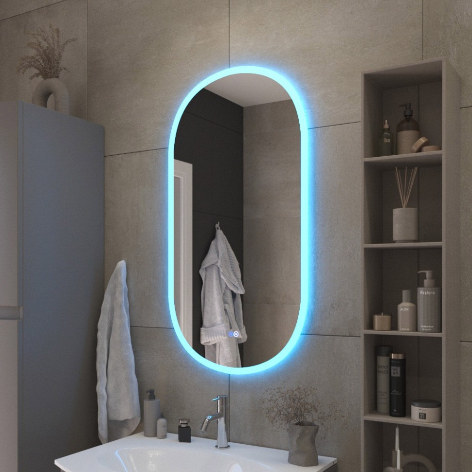 Зеркало с функцией памяти CEZARES CZR-SPC-ELS-550-1050-RGB-TCH