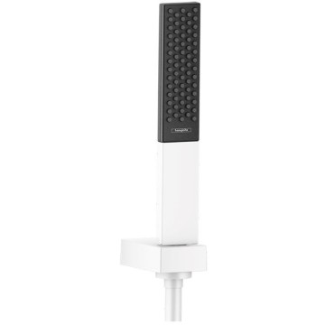 Душевой гарнитур Hansgrohe Rainfinity: ручной душ с держателем, цвет: белый матовый 26856700