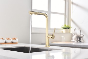 Смеситель для кухни Neo, золото, Ne214419-G, Starke-Paulmark