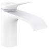Смеситель для раковины Hansgrohe Vivenis со сливным гарнитуром 75010700, белый матовый