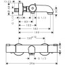 Смеситель для ванн, для душа Hansgrohe Ecostat хром (13201000)