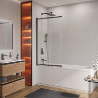 Душевая шторка на ванну CEZARES SLIDER-VF-11-90/150-C-GM