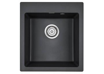 Мойка KANTE 45, IT-GRANIT, PM104651-BL, черный, 460х510 мм, Paulmark