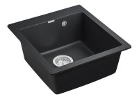 Мойка KANTE 45, IT-GRANIT, PM104651-BL, черный, 460х510 мм, Paulmark
