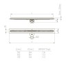 Душевой лоток щелевой Veconi Slim Line 700