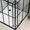 Душевая кабина Niagara Standart ST100/15QR/KL/BKT (100х100х225) низкий поддон(15см),черный,стекло прозрачное,3 места