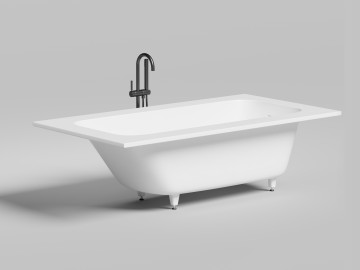 Ванна встраиваемая ORLANDA KIT PLUS 190x100 S-Stone Матовое