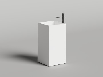 Раковина напольная ARMONIA SQUARE 01 450х450х900 S-Stone Матовое