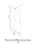 Душевая перегородка Niagara Nova NG-671-90BLACK (90х200) черный матовый,раздвижная,стекло прозрачное,1 место