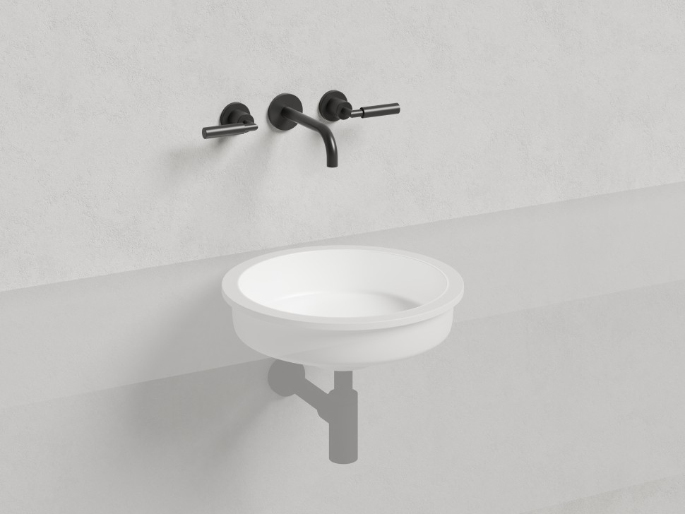 Раковина встраиваемая MAREA 05 покраска по RAL полностью 420х420х138 S-Stone Матовое