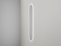 Зеркало для ванной ARMONIA овальное двойной LED подсветкой 450*1785*25 mm Salini 27MA.02.450.1785