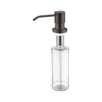 Дозатор для жидкого мыла REIN, D002-GM, вороненая сталь, Paulmark