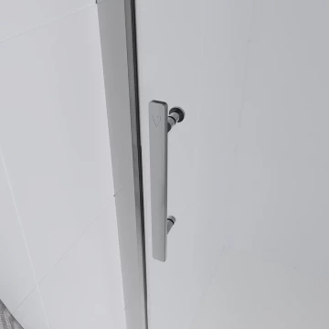 Душевая дверь Veconi Evo 100 CH, 1700x1950, хром, стекло прозрачное