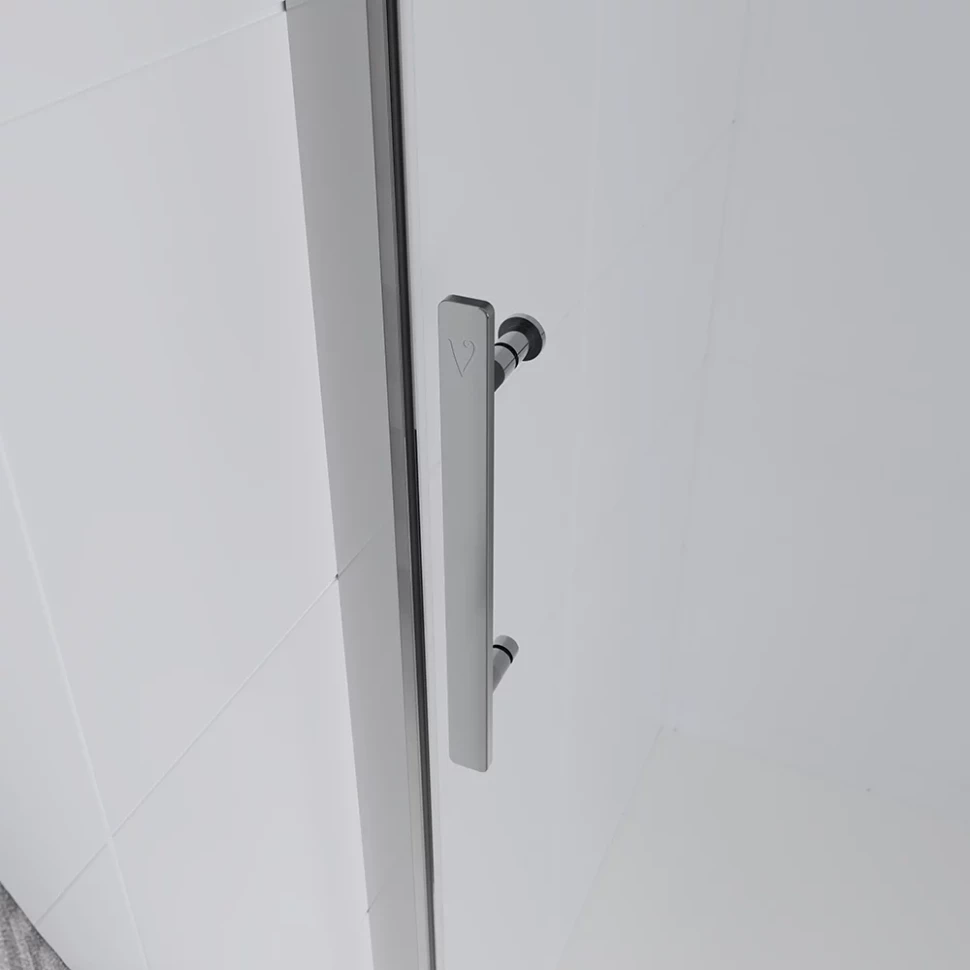 Душевая дверь Veconi Evo 100 CH, 1700x1950, хром, стекло прозрачное