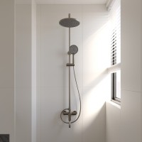 Душевая стойка TURI, графит брашинг