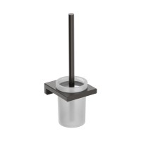 AQM7313GM Tivoli Туалетный ершик настенный, матовое стекло, металл