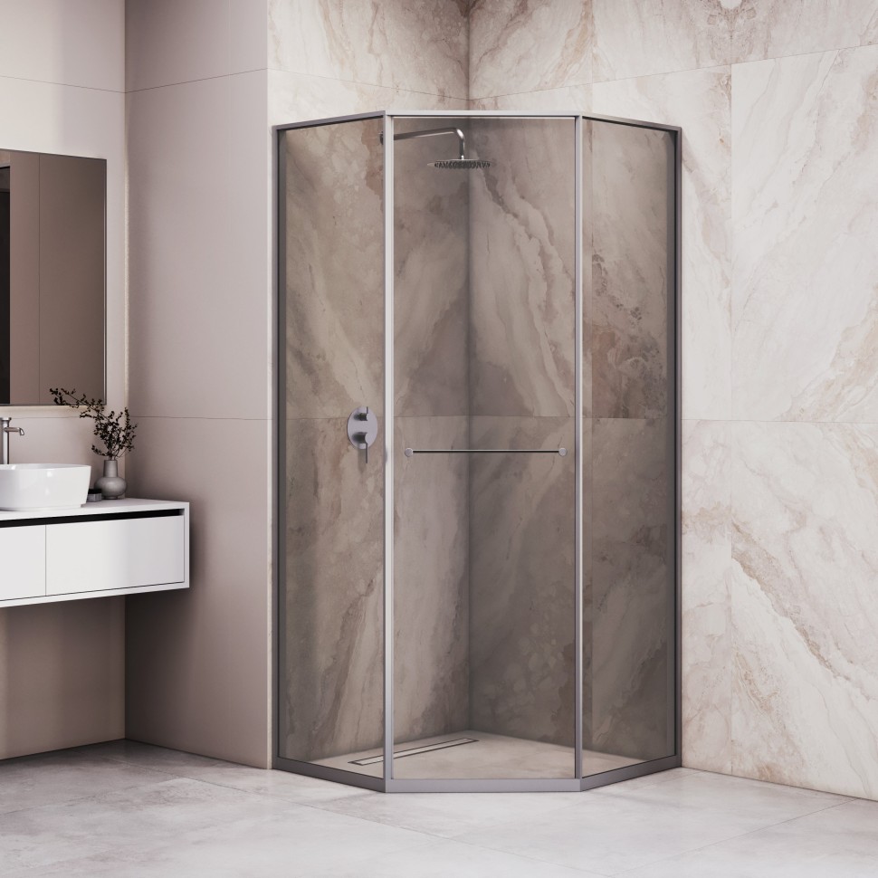 Душевой уголок RGW SV-82Gr "L" (Тонированное, 800x1200)