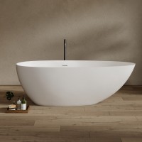 Ванна из искусственного камня ABBER Stein AS9611NM-1.7 белая матовая