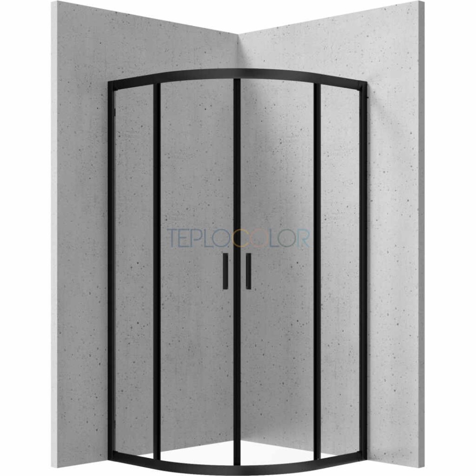 Душевая кабина, полукруглая, 90x90 см