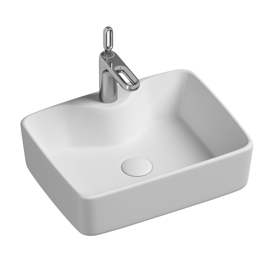 Умывальник чаша накладная прямоугольная Element 480x370x130мм CN6033