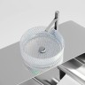 Умывальник чаша накладная круглая (цвет неон) Cristal 360x360x112мм