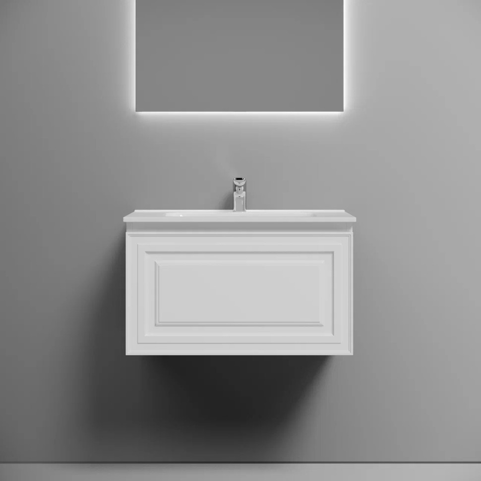 Тумба подвесная SANCOS Very 690х445х406, c одним ящиком оснащенным доводчиками, Bianco , арт.VR70W