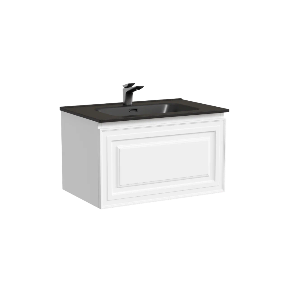 Тумба подвесная SANCOS Very 690х445х406, c одним ящиком оснащенным доводчиками, Bianco , арт.VR70W