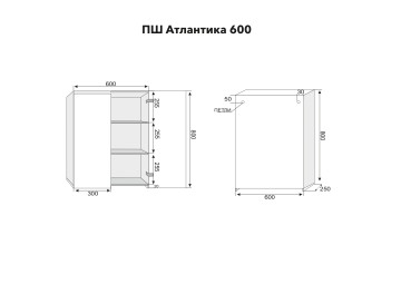 ПШ STYLE LINE "Атлантика 600", антискрейч