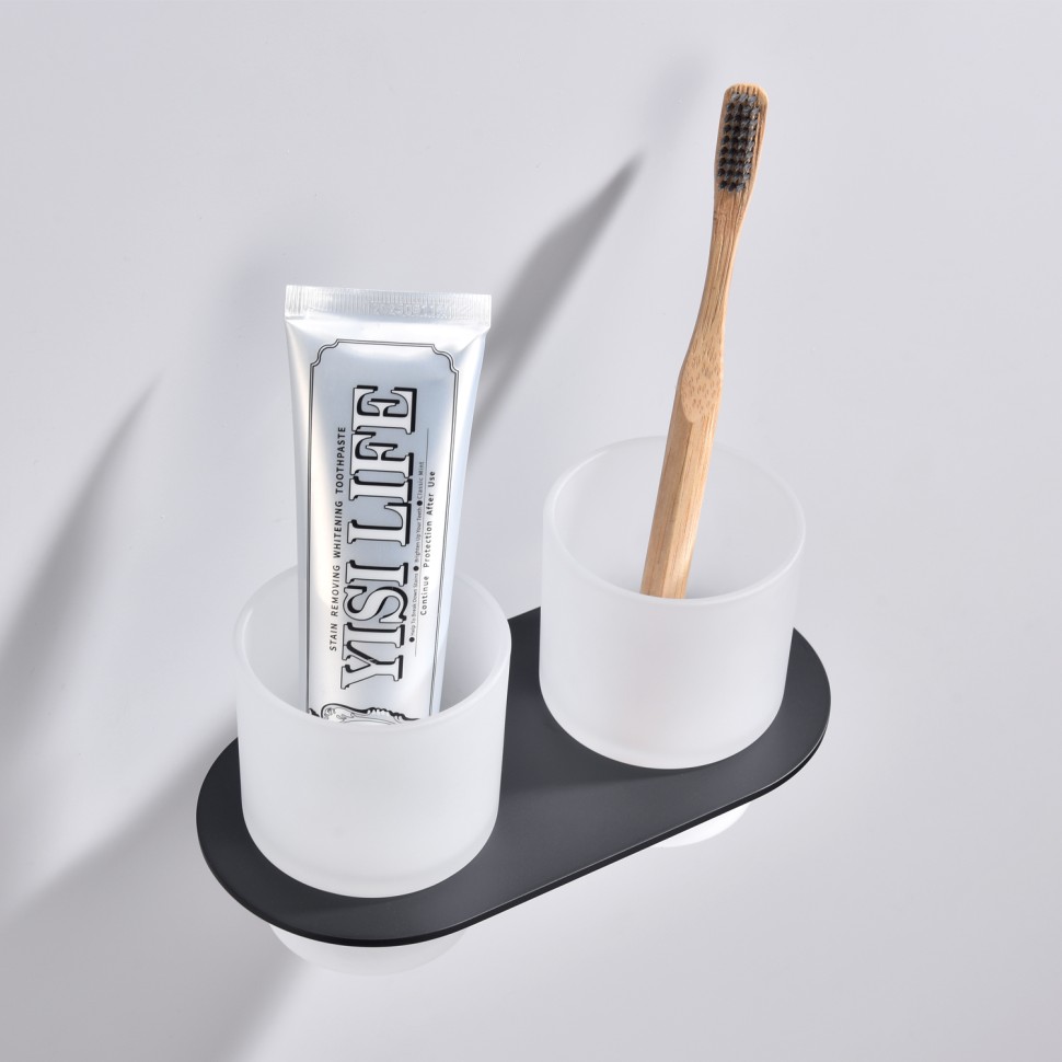 Держатель + 2 Стакана Raglo черный