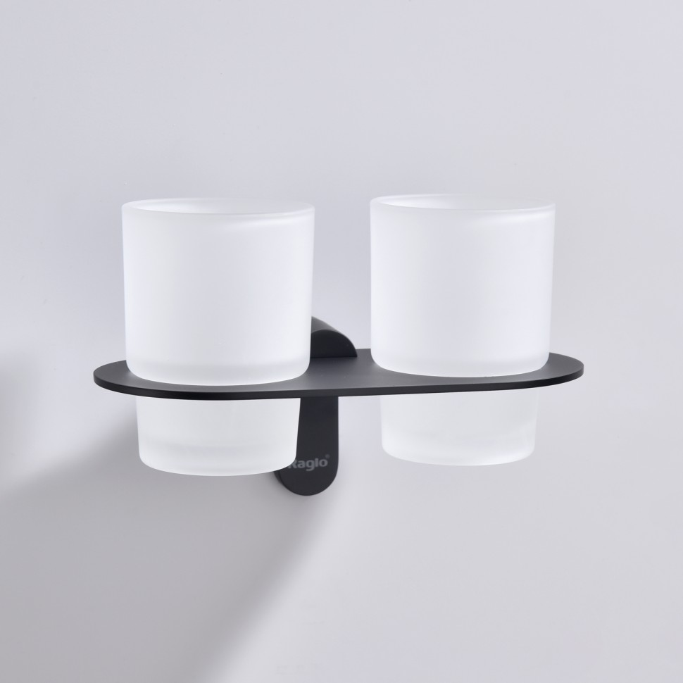 Держатель + 2 Стакана Raglo черный