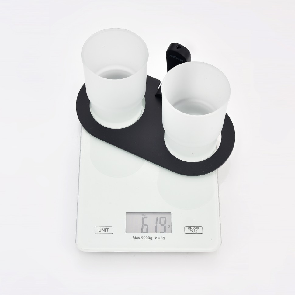 Держатель + 2 Стакана Raglo черный