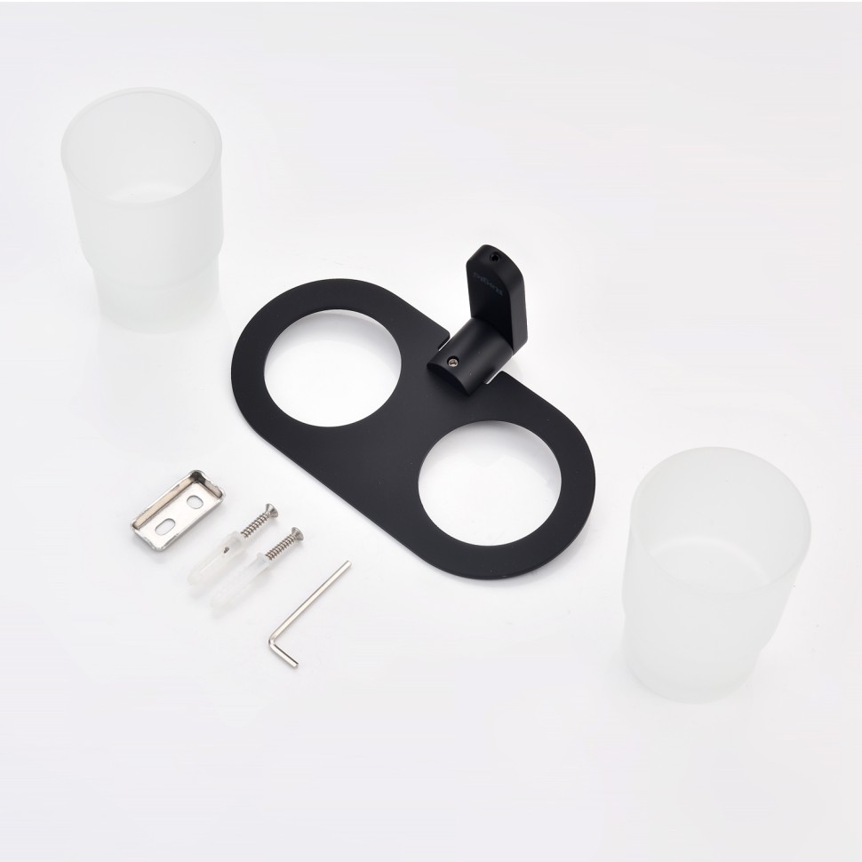 Держатель + 2 Стакана Raglo черный