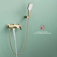 Смеситель Raglo для ванны и душа, золотой сатин