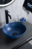 Раковина Gid 9081bum 53401 накладная синяя матовая 36x36x14