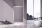 Душевая дверь Слим-Н (Slim-N) VDS-4SN140CLBN, 1400, брашированный никель, стекло прозрачное,