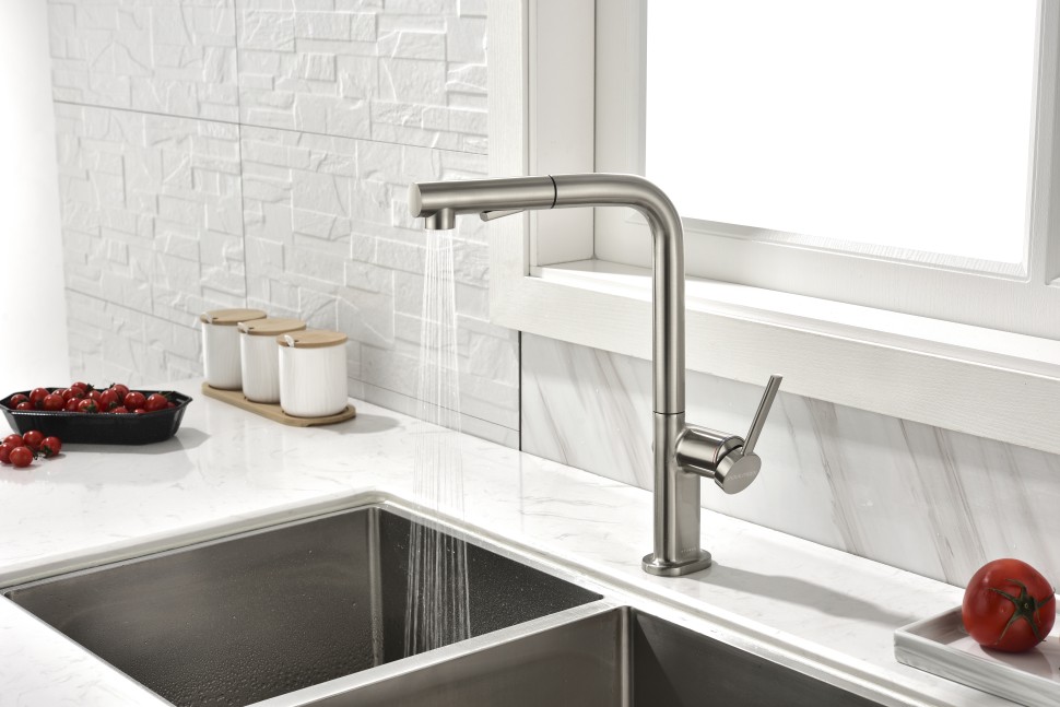 Смеситель для кухни Neo, никель, Ne214419-NI(BS), Starke-Paulmark