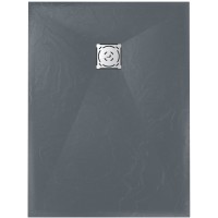 Душевой поддон RGW 90х100х2,5 см ST-0109G Графит, Прямоуг Ø90 Каменный (16152910-02)
