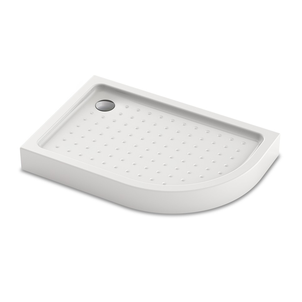 Душевой поддон Veconi Tezeo acrylic TZ-55L, 1000x800x150, акрил, белый