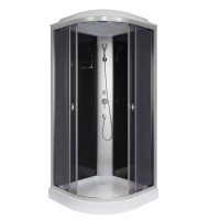 Душевая кабина Niagara Eco E100/13/TN (100х100х215) низкий поддон(13см),стекло тонированное,3 места