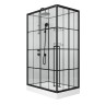 Душевая кабина Niagara Standart ST100/80/15QL/KL/BKT (100х80х225) низкий поддон(15см),черный,стекло прозрачное,3 места