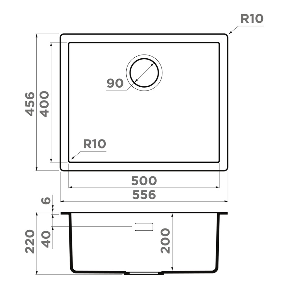 Кухонная мойка Omoikiri Yamakawa 55-U/I-GR Artceramic/leningrad grey