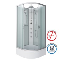 Душевая кабина Niagara Classic NG-3302-14BKTG (100х100х210) средний поддон(26см),стекло матовое,4 места