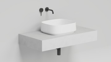 Раковина накладная ORIENTE BOWL 450х405х140 S-Sense Глянцевое