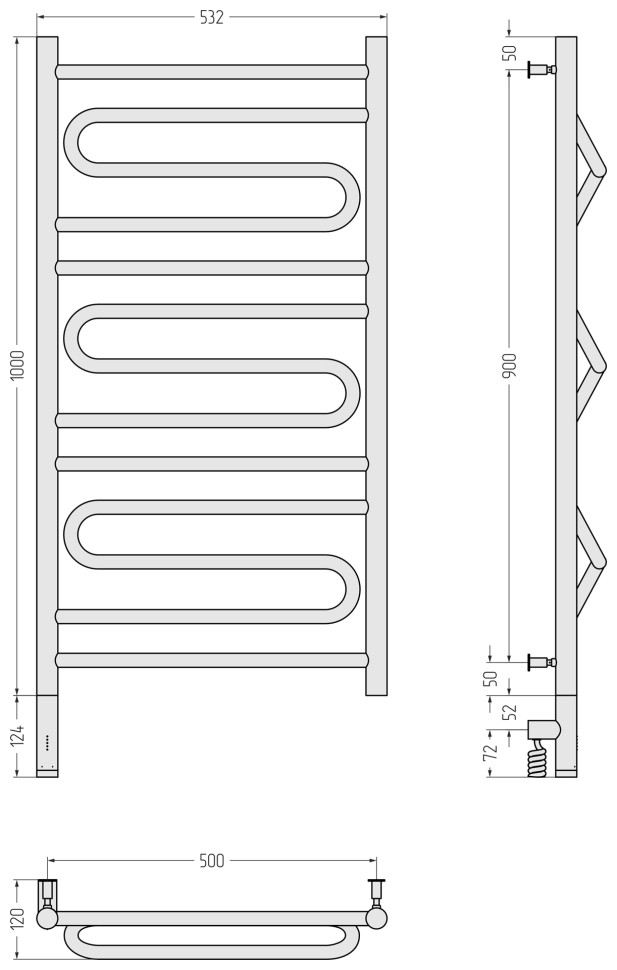 Элегия 3.0 1000х500 МЭМ левый