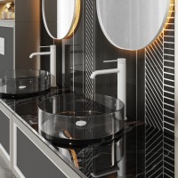 Смеситель для раковины-чаши Timo Saona 2411/16F белый матовый