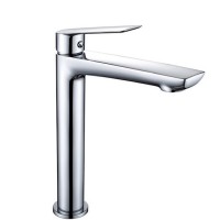 Смеситель для раковины Demm SLEEK, однорычажный, с донным клапаном, высокий корпус, хром